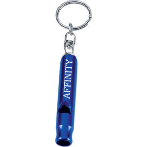 Custom Promotional Metal Whistle Key Ring
