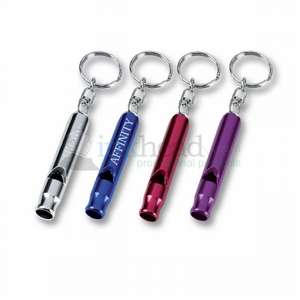 Metal Whistle Key Ring 