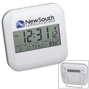 Radio Frequency Digital Clock - White
