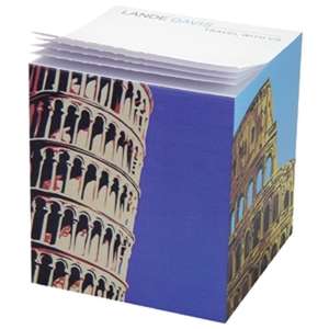 Post-it(R) Custom Printed Note Cube - 3-3/8"W x 3-3/8"H x 3-3/8"D, Full Color 