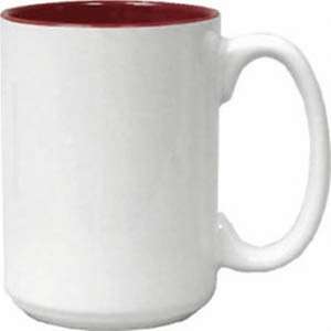 15 oz. Two-Tone El Grande Mug - White Exterior 