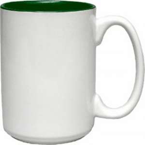15 oz. Two-Tone El Grande Mug - White Exterior 
