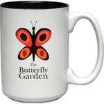 Custom Coffee Mugs - 15 oz. Two-Tone El Grande Mug - White Exterior