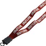Promotional Elastic Lanyards - 3/4" Stretchy Elastic Tube Lanyard with Snap Buckle Release