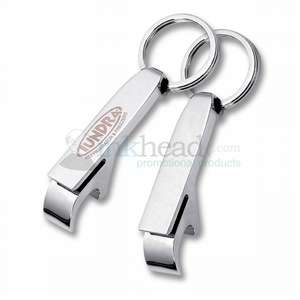 Custom Promotional Chrome Mini Bottle Opener and Key Ring