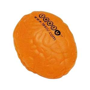 Orange Brain Squeezie Stress Reliever