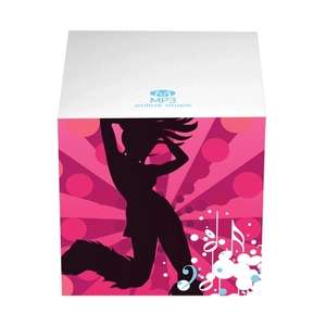 Post-it(R) Custom Printed Notes Cube - 2-3/4" x 2-3/4" x 2-3/4", 4 Color/4 Design 