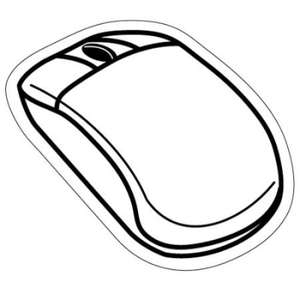 Custom Promotional Computer Mouse Magnet - Full Color