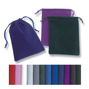 Custom Promotional Velour Pouch - 7-1/2"H x 3-1/4"W