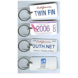 License Plate Key Ring 