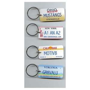 Custom Promotional License Plate Key Ring