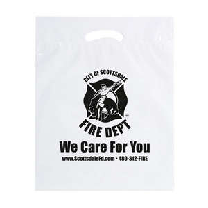Custom Promotional Biodegradable Fold Over Die Cut Bag - 12" x 16" x 3"