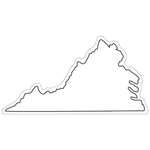 Custom Products by Industry / Organization - Virginia NoteKeeper State Magnet - Full Color