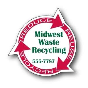 Custom Promotional Eco-Friendly Recycle Magnet - Full Color