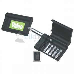 Custom Promotional 8-Piece Belt-Clip Compact Screwdriver Kit