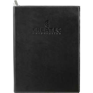 Custom Promotional Alicia Klein Deluxe Zippered Padfolio