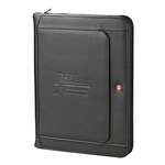 Logo Journals, Organizers & Portfolios - Wenger Executive Leather Zippered Padfolio