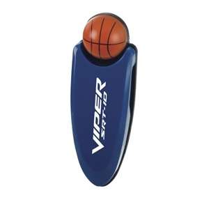 Custom Promotional Basketball Visor Clip - Blue