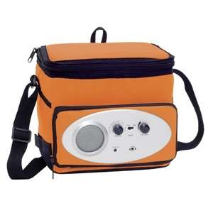 Custom Promotional Tenor AM / FM Radio / Cooler Bag - Orange
