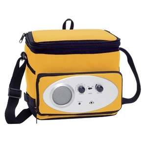 Custom Promotional Tenor AM / FM Radio / Cooler Bag - Yellow