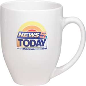Custom Promotional White Bistro Mug - 16 oz., Four Color Process