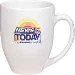 Promotional Coffee Mugs - White Bistro Mug - 16 oz., Four Color Process