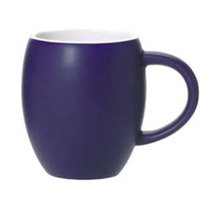 16 oz Pot Belly Ceramic Mug - Matte Blue 