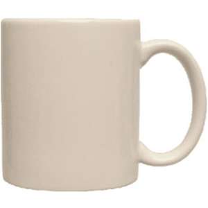 Custom Promotional Vitrified C-Handle Mug - 11 oz. Natural