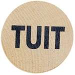 Imprinted Party Supplies, Toys & Games - Wooden Advertising Nickel
