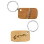 Custom Unique Keychains - Cadeau Bamboo Keychain