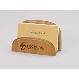 Custom Promotional Garde Bamboo Business Card Holder