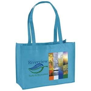 Custom Promotional Franklin Celebration Brite Tote Bag - Full Color