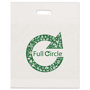 Custom Promotional 15" Eco Die Cut Recycled Plastic Bag