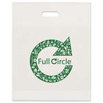 Wholesale Plastic & Vinyl Bags - 15" Eco Die Cut Recycled Plastic Bag