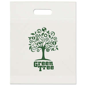 Custom Promotional 12" Eco Die Cut Recycled Plastic Bag