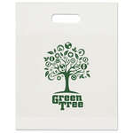 Imprinted Plastic & Vinyl Bags - 12" Eco Die Cut Recycled Plastic Bag
