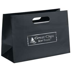 Custom Promotional Olivia Boutique Die Cut Shopper Bag