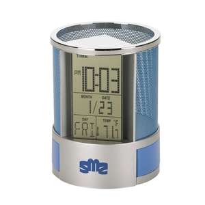 Custom Promotional Impressa Desk Organizer/Clock