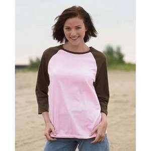 Hanes Women's 3/4-Sleeve Raglan T-Shirt