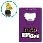 Customized New Years - Plastic Credit Card Bottle Opener