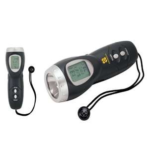 Custom Promotional Emergency Flashlight Clock/Radio