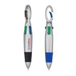 Personalized Novelty Pens - Dri-Mark Carabiner 4-Color Pen Combo