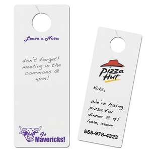 Custom Promotional Dry Erase Door Hanger