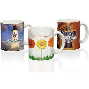 Custom Promotional Four Color Process Budget Ceramic Mug - 11 oz.