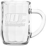 Wholesale Coffee Mugs - 10 oz. Optic Haworth Glass Coffee Mug - Etched Imprint