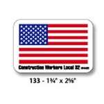 Imprinted Stickers - Hard Hat Decal - Rounded Corner Rectangle, 1-3/4" x 2-5/8"