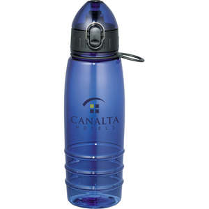 Marathon BPA Free Sport Water Bottle Blue, Translucent