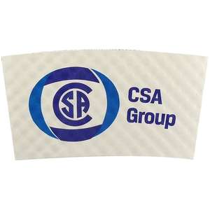 Custom Promotional White Java Jacket Large - For 16-20 oz Cups