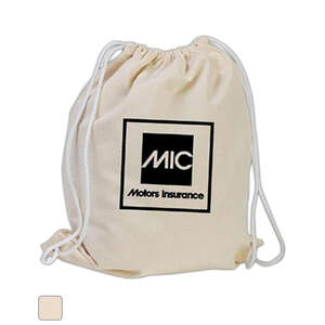 Cotton Canvas Drawstring Backpack