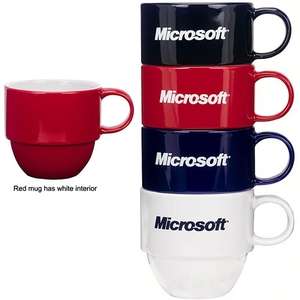 Custom Promotional 12 oz. Stack It Mug - Red